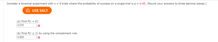 Binomial experiment consider solved transcribed problem text been show has compute decimals