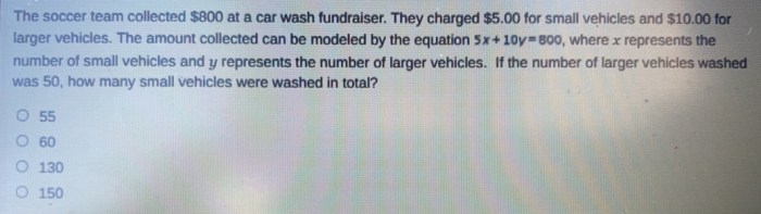 The soccer team collected 0 at a carwash fundraiser