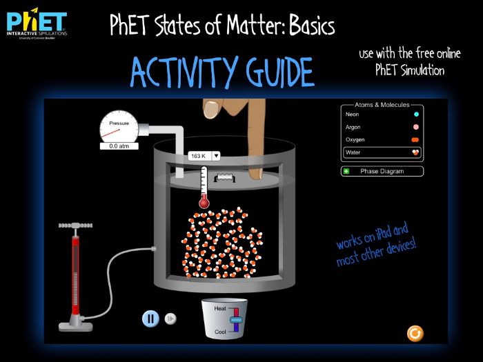 Phet simulation states of matter answer key