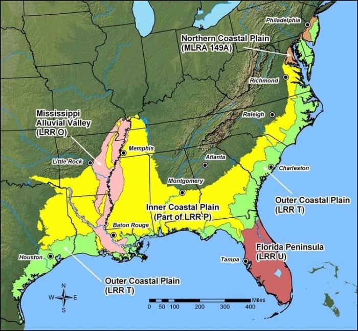 Texas map regions plains coastal