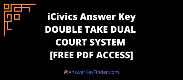 Icivics double take dual court system answer key