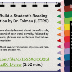 Letrs unit 1 session 4 check for understanding